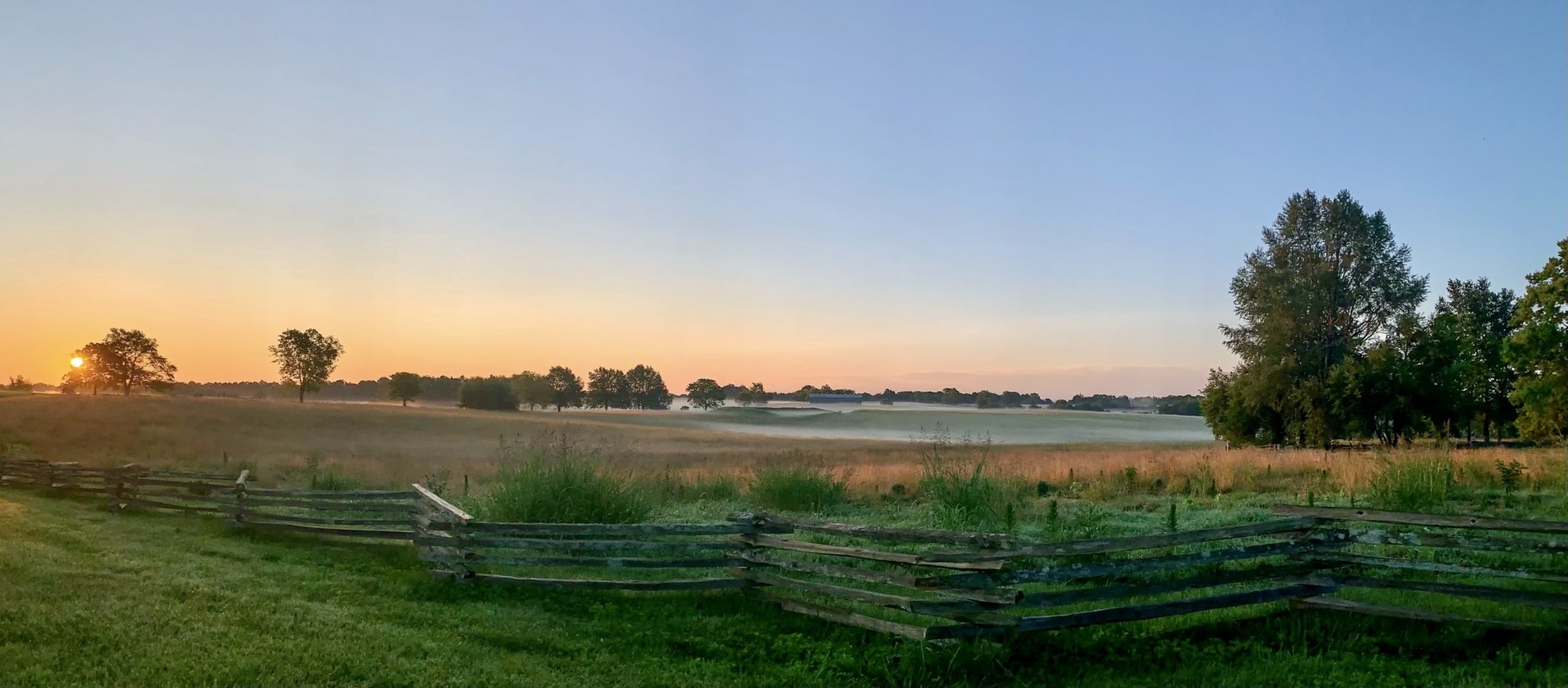 A new dawn at Camp Nelson, symbolizing the ongoing commemoration of its rich history.